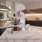 Metal Coffee Station & 2 Mug Holder Tray, 4 Colors Available