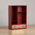 Metal Desk Organizer with Light, Desktop Bookshelf, Minimalist Book Holder
