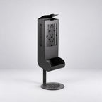 Freestanding Toilet Paper Dispenser with Gravity Feed and 12-Roll Storage