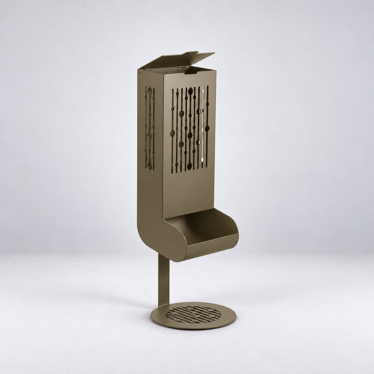 Freestanding Toilet Paper Dispenser with Gravity Feed and 12-Roll Storage