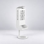 Freestanding Toilet Paper Dispenser with Gravity Feed and 12-Roll Storage