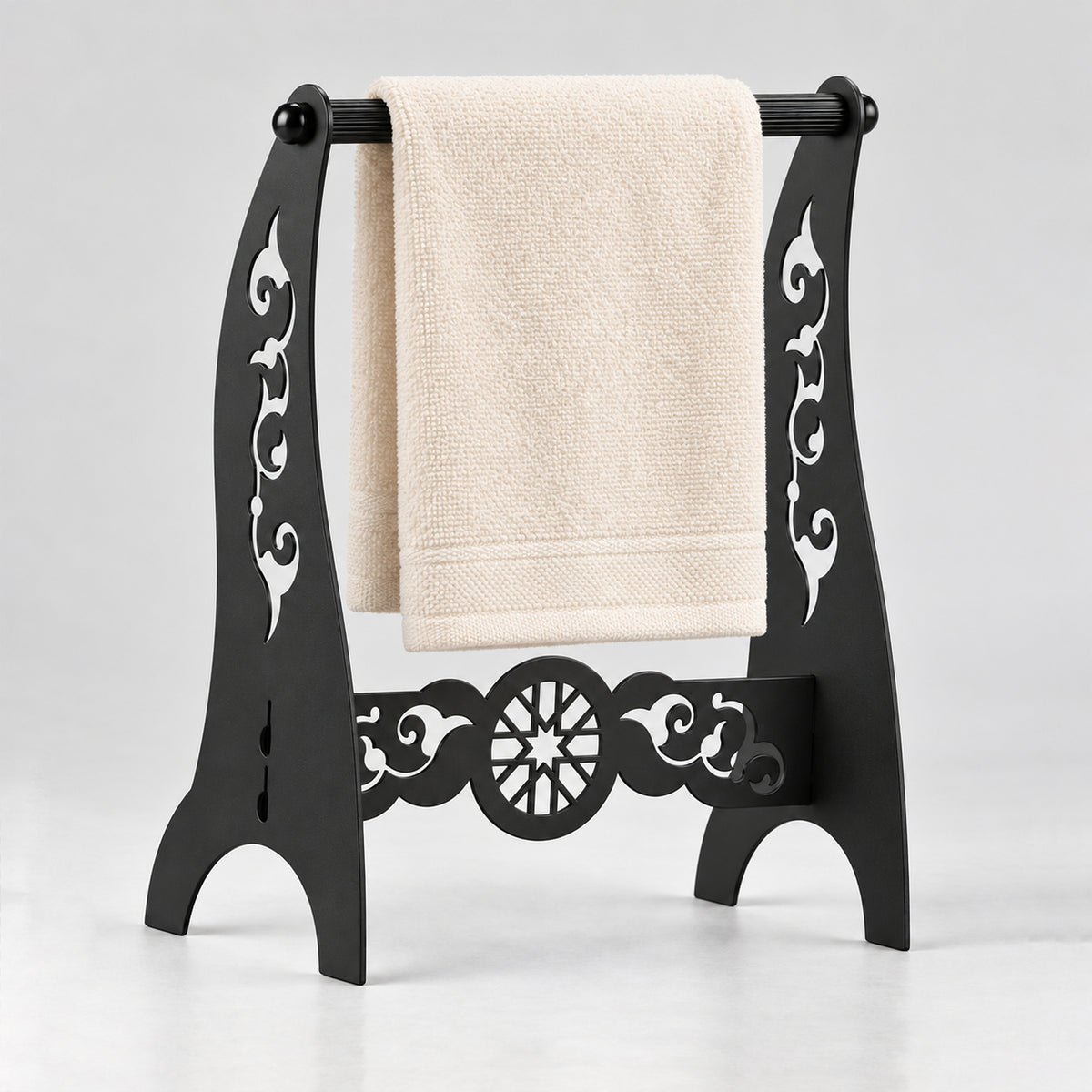 Metal Hand Towel Holder, Freestanding Bathroom Stand, 4 Colors Available
