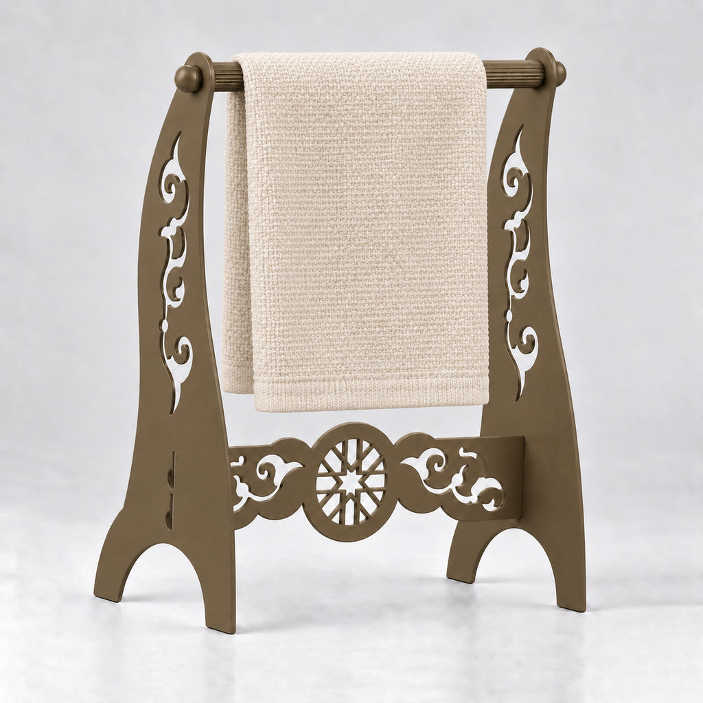 Metal Hand Towel Holder, Freestanding Bathroom Stand, 4 Colors Available