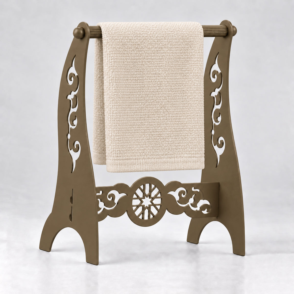 Metal Hand Towel Holder, Freestanding Bathroom Stand, 4 Colors Available
