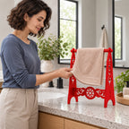 Metal Hand Towel Holder, Freestanding Bathroom Stand, 4 Colors Available