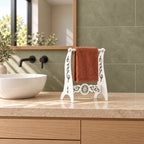 Metal Hand Towel Holder, Freestanding Bathroom Stand, 4 Colors Available