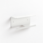 Wall Mounted Toilet Paper Holder with Shelf and Spare Roll Storage