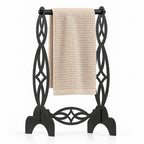 Freestanding Hand Towel Holder, Decorative Metal Countertop Stand, Modern Bathroom Decor
