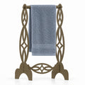 Freestanding Hand Towel Holder, Decorative Metal Countertop Stand, Modern Bathroom Decor