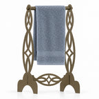 Freestanding Hand Towel Holder, Decorative Metal Countertop Stand, Modern Bathroom Decor