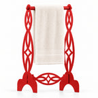 Freestanding Hand Towel Holder, Decorative Metal Countertop Stand, Modern Bathroom Decor