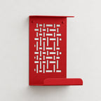 Geometric Metal Wall Shelf, Two-Tier Display for Plants and Small Decor