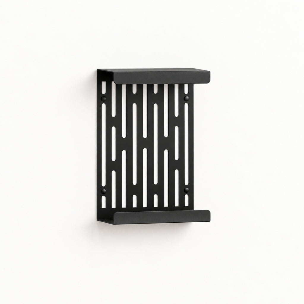 Wall Mounted Magazine Rack with Display Shelf, 2 mm Steel