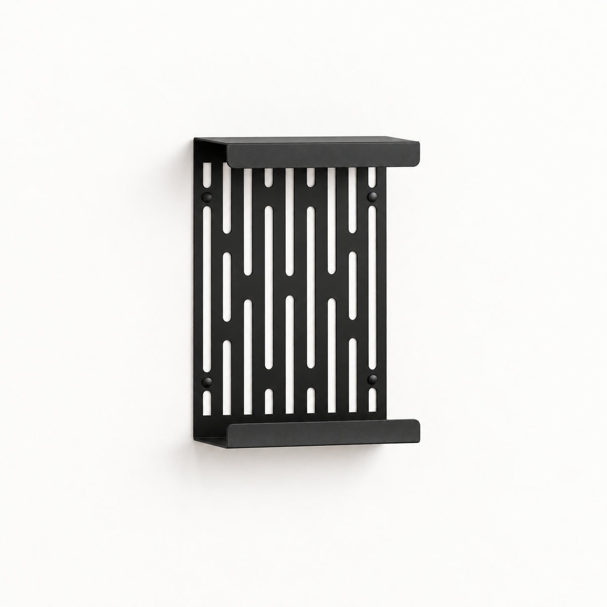 Wall Mounted Magazine Rack with Display Shelf, 2 mm Steel
