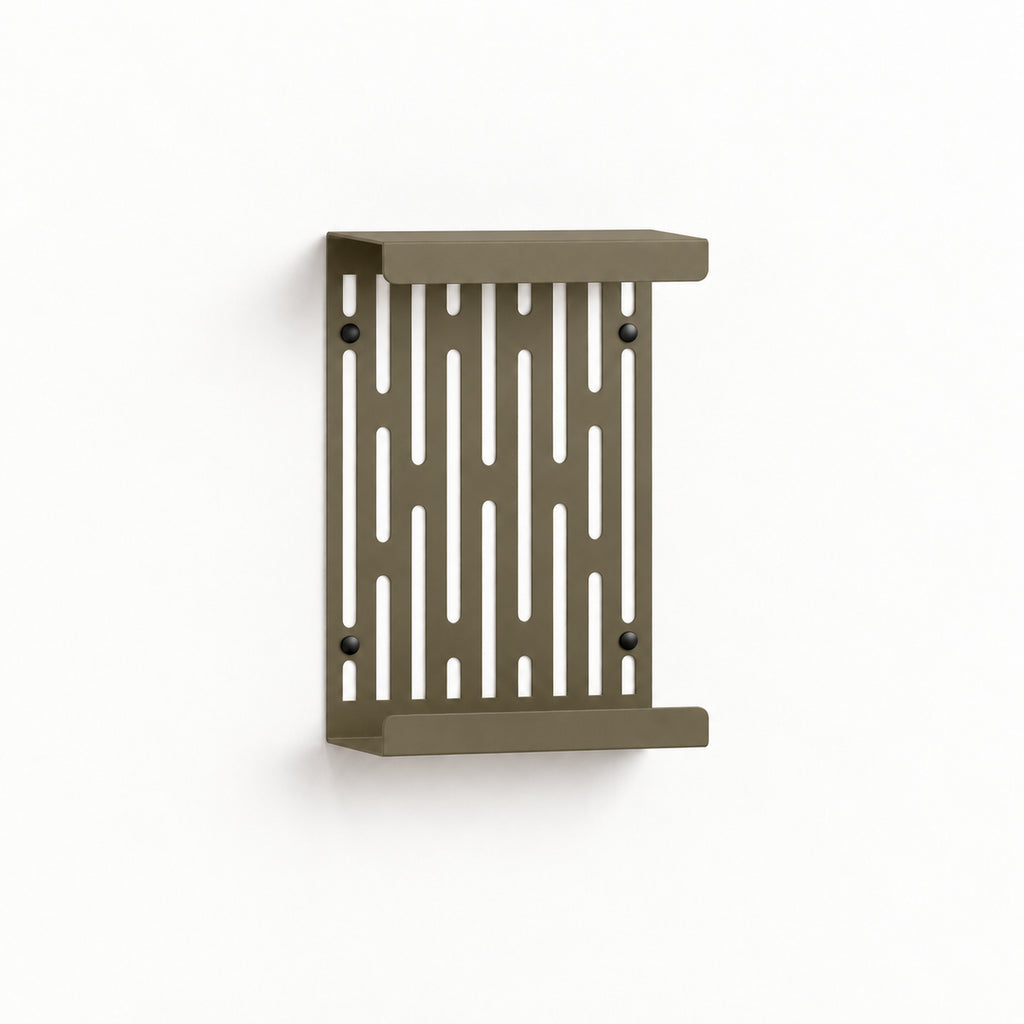 Wall Mounted Magazine Rack with Display Shelf, 2 mm Steel