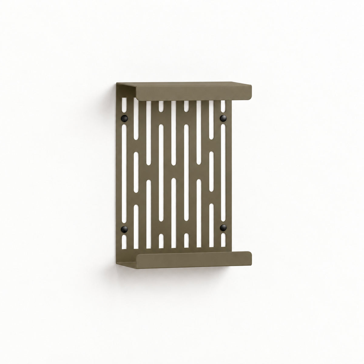 Wall Mounted Magazine Rack with Display Shelf, 2 mm Steel