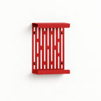 Wall Mounted Magazine Rack with Display Shelf, 2 mm Steel