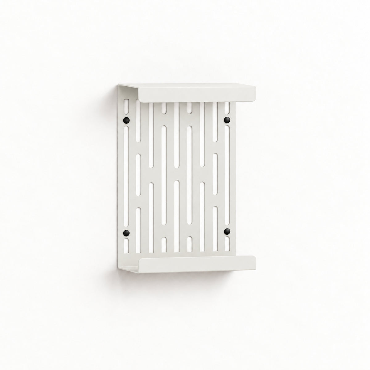 Wall Mounted Magazine Rack with Display Shelf, 2 mm Steel