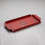 Modern Metal Decorative Tray | Laser Cut Serving & Desk Tray