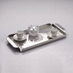 Modern Metal Decorative Tray | Laser Cut Serving & Desk Tray