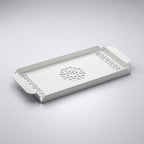 Modern Metal Decorative Tray | Laser Cut Serving & Desk Tray