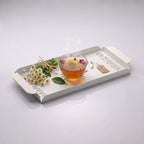 Modern Metal Decorative Tray | Laser Cut Serving & Desk Tray